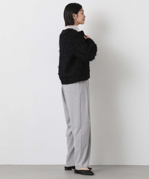 margaux ワイドパンツ パンツ ウエストロゴタックパンツ レディース
