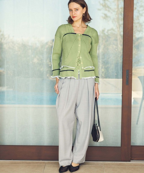 margaux パンツ ウエストロゴタックパンツ レディース : ZOZOTOWN