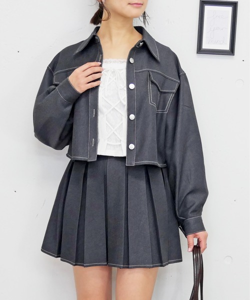 FUN セットアップ ジャケット×スカートセット レディース : ZOZOTOWN