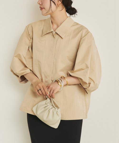 plage（プラージュ） ブラウス シャツ Tuck Sleeves シャツ レディース