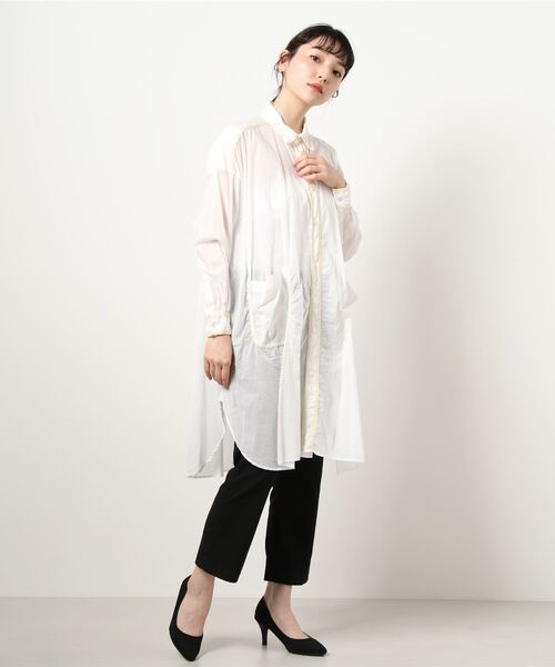 「gomme」 シャツワンピース MEDIUM ブラック レディース_画像4