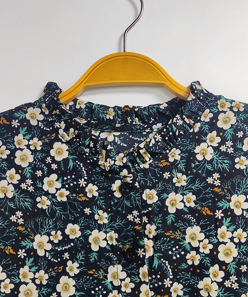 ワンピース フリル襟花柄ワンピース : ZOZOTOWN Yahoo!店 - 通販