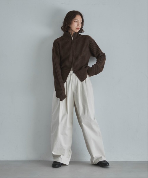 「feepur」 ニットカーディガン MEDIUM ブラウン レディース_画像5