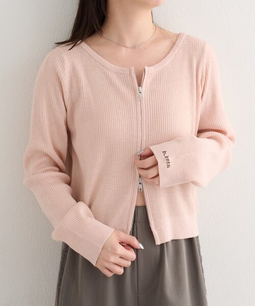 Kastane（カスタネ） カーディガン 「一部店舗限定」B ラメニットZIP