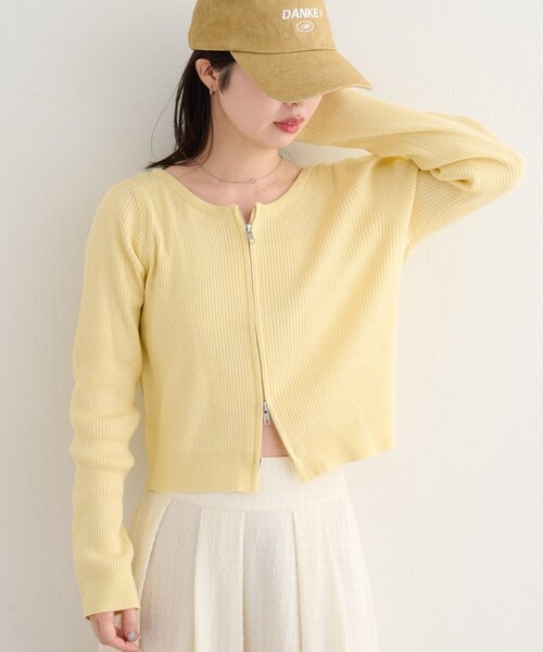 Kastane（カスタネ） カーディガン 「一部店舗限定」B ラメニットZIP