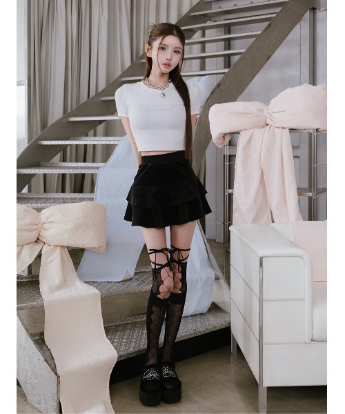 darich 厚底ベロアサンダル　ピンク M size Darich（ダーリッチ） サンダル ベロアロゴビジューサンダル
