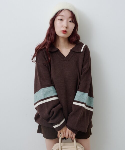 「Kastane」 長袖ニット SMALL アイボリー レディース_画像2