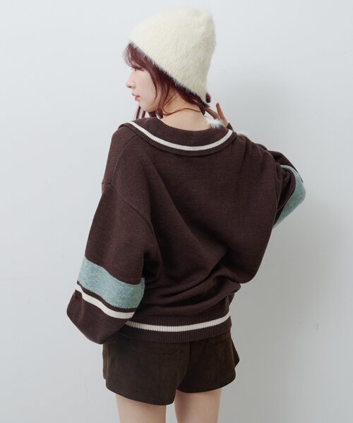 「Kastane」 長袖ニット SMALL アイボリー レディース_画像4
