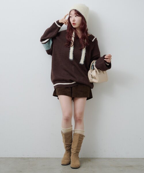 「Kastane」 長袖ニット SMALL アイボリー レディース_画像7