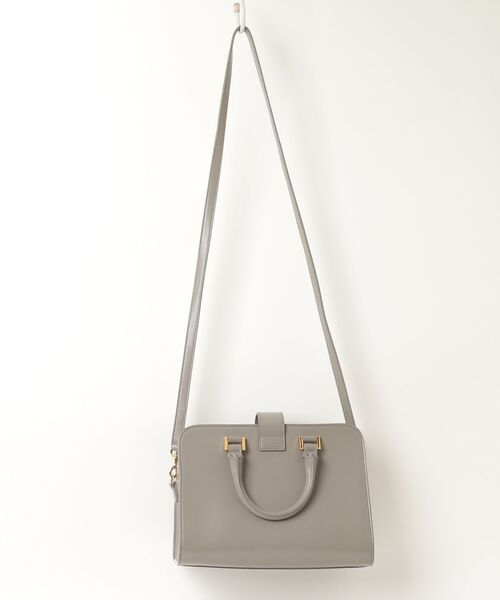 「SAINT LAURENT PARIS」 ベイビー カバス 2WAYバッグ - グレー レディースの画像