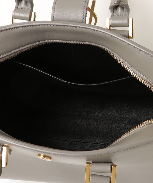 「SAINT LAURENT PARIS」 ベイビー カバス 2WAYバッグ - グレー レディースの画像