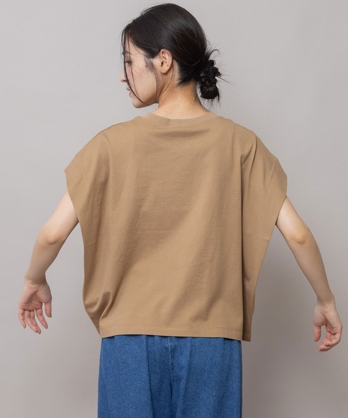 tシャツ The Plum”ロゴプリントタックスリーブTシャツ レディースの画像