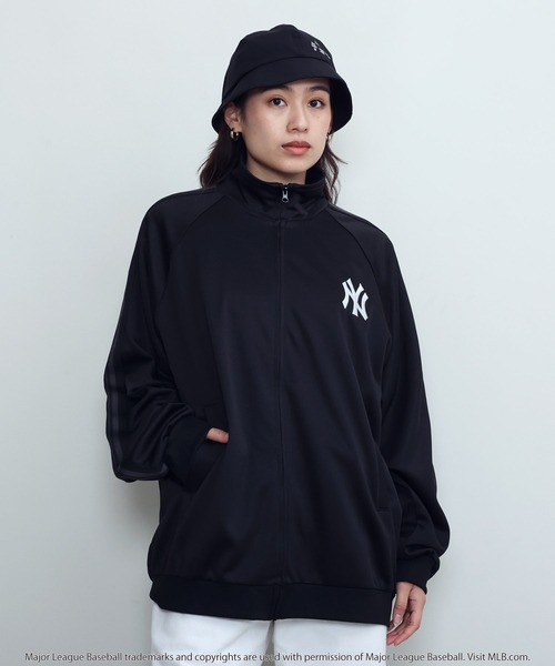 「MLB」 ジャージブルゾン MEDIUM ブラック系その他 メンズの画像