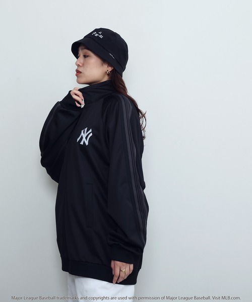 「MLB」 ジャージブルゾン MEDIUM ブラック系その他 メンズの画像