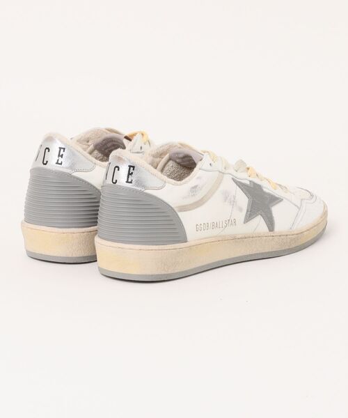 スニーカー Ball Star ナッパレザー ラバースター＆レザーヒールタブ（シルバー） メンズの画像