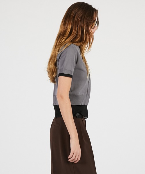 カーディガン 「2026Summer Pre-Order」ダブルフロントニットカーデ / Double Front Knit Cardiganの画像