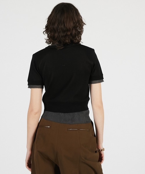 カーディガン 「2026Summer Pre-Order」ダブルフロントニットカーデ / Double Front Knit Cardiganの画像