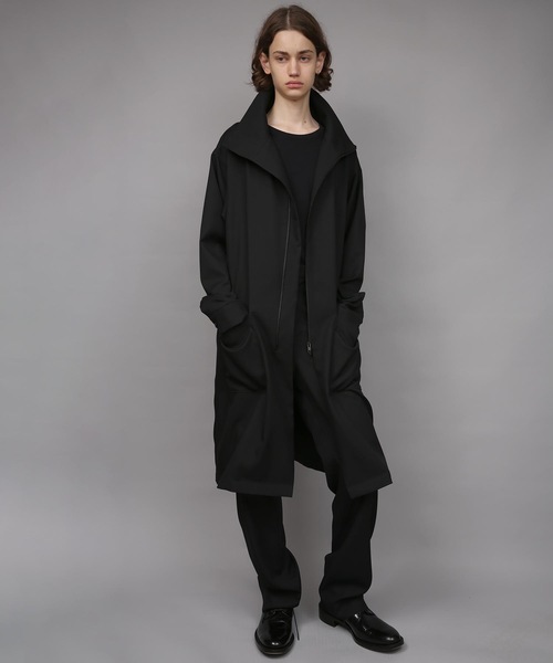 ステンカラーコート コート RECYCLE POLYESTER STAND COLLAR COAT メンズの画像