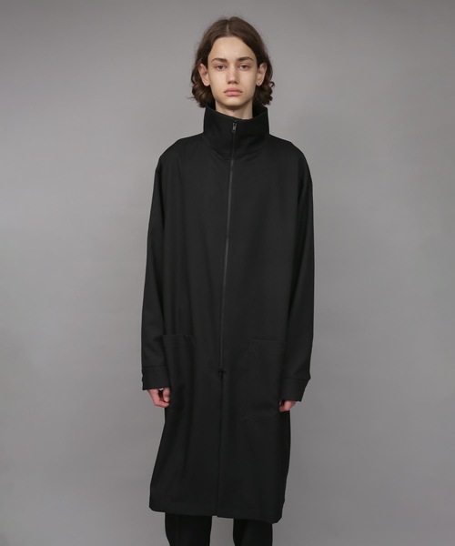 ステンカラーコート コート RECYCLE POLYESTER STAND COLLAR COAT メンズの画像
