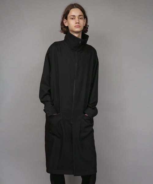 ステンカラーコート コート RECYCLE POLYESTER STAND COLLAR COAT メンズの画像