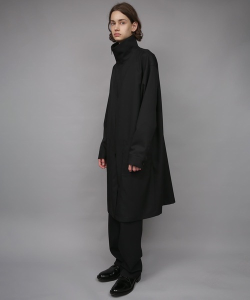 ステンカラーコート コート RECYCLE POLYESTER STAND COLLAR COAT メンズの画像
