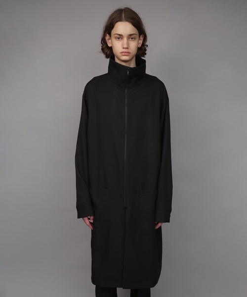 ステンカラーコート コート RECYCLE POLYESTER STAND COLLAR COAT メンズの画像