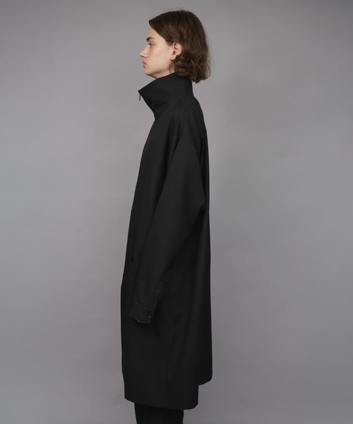 ステンカラーコート コート RECYCLE POLYESTER STAND COLLAR COAT メンズの画像