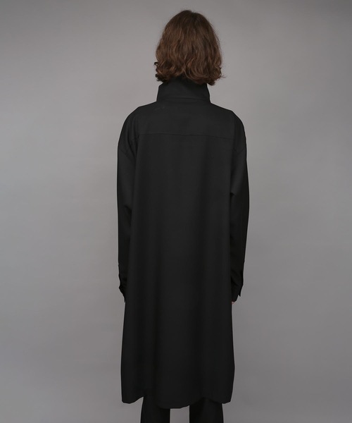 ステンカラーコート コート RECYCLE POLYESTER STAND COLLAR COAT メンズの画像