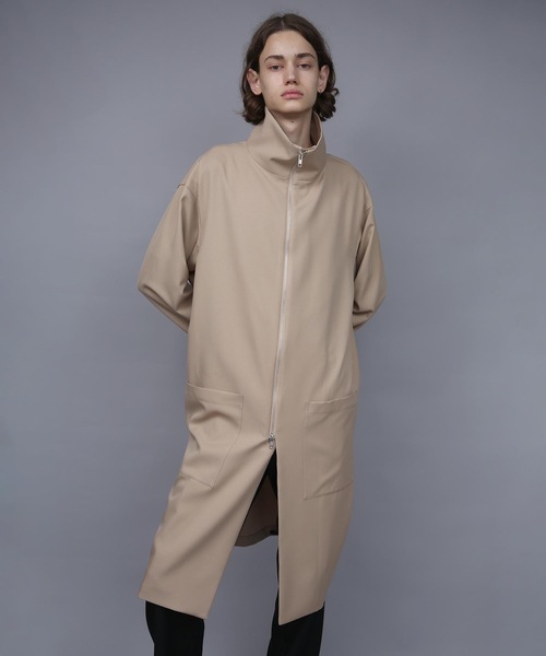 ステンカラーコート コート RECYCLE POLYESTER STAND COLLAR COAT メンズの画像