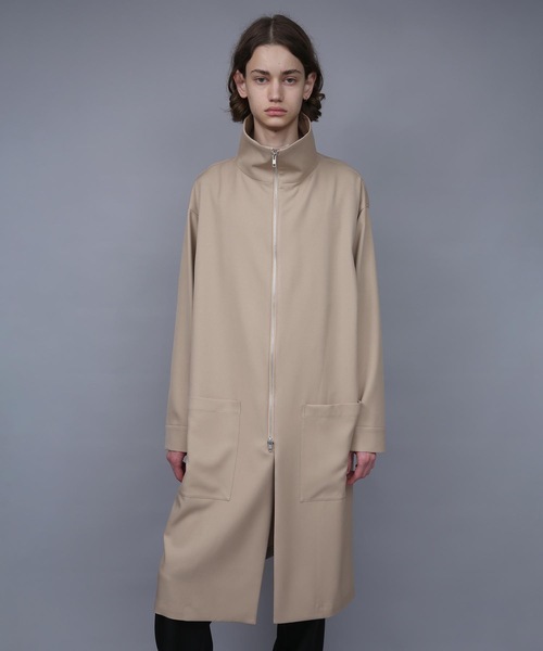 ステンカラーコート コート RECYCLE POLYESTER STAND COLLAR COAT メンズの画像