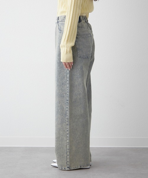 「continuer de NICE CLAUP」 デニムパンツ LARGE ブルー系その他 レディース_画像3
