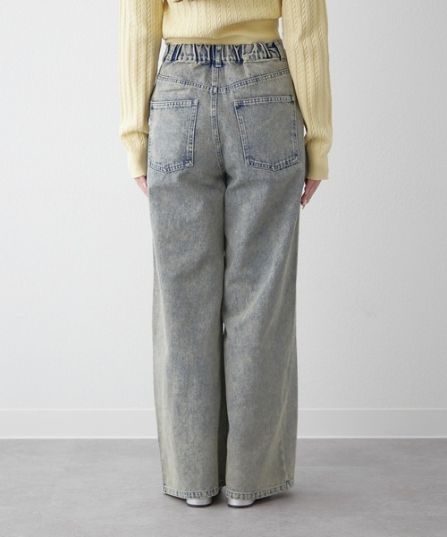 「continuer de NICE CLAUP」 デニムパンツ LARGE ブルー系その他 レディース_画像4