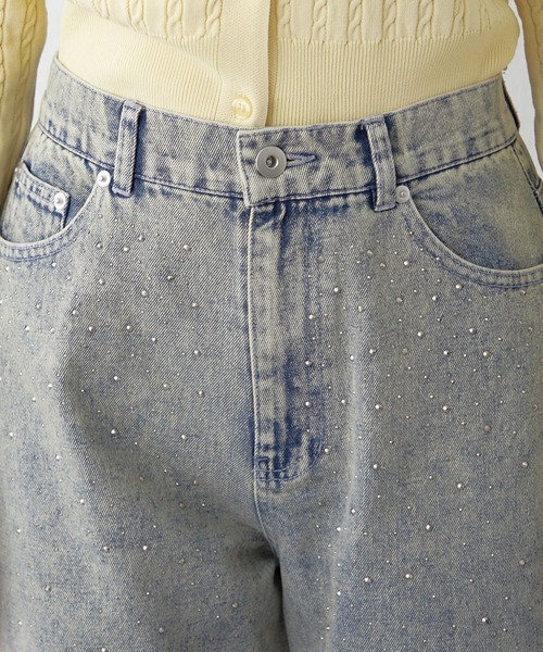 「continuer de NICE CLAUP」 デニムパンツ LARGE ブルー系その他 レディース_画像6