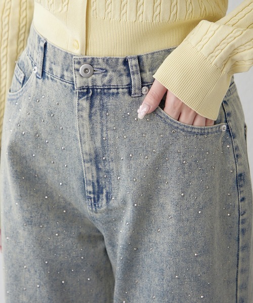 「continuer de NICE CLAUP」 デニムパンツ LARGE ブルー系その他 レディース_画像7