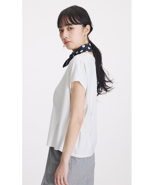 AOYAMA tシャツ 半袖 透けないカットソー「半袖」「ペプラム」「＃すご