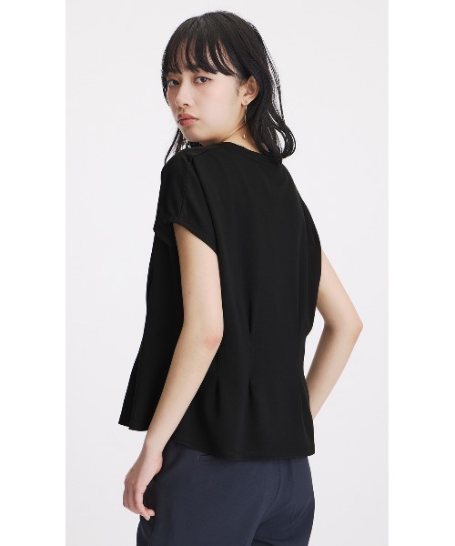 AOYAMA tシャツ 半袖 透けないカットソー「半袖」「ペプラム」「＃すご