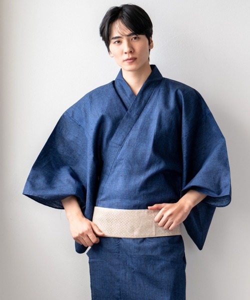 浴衣 「メンズ浴衣/選べる4タイプ」浴衣・角帯・雪駄 3点セット「粋夏浴衣」 メンズ_4