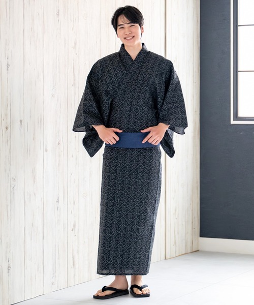 CELEN 浴衣 「メンズ浴衣/雪駄付き3点セット」浴衣・角帯・雪駄 「粋夏 