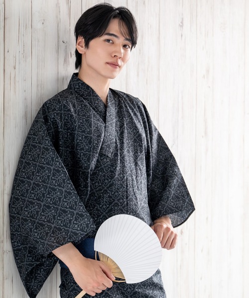 浴衣 「メンズ浴衣/選べる4タイプ」浴衣・角帯・雪駄 3点セット「粋夏浴衣」 メンズ_15