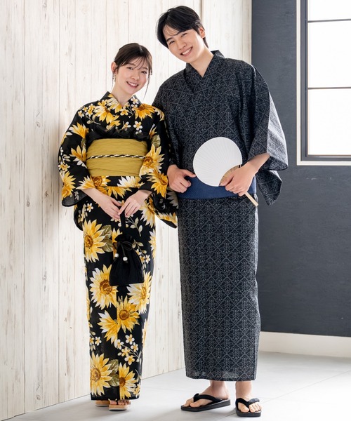 浴衣 「メンズ浴衣/選べる4タイプ」浴衣・角帯・雪駄 3点セット「粋夏浴衣」 メンズ_9