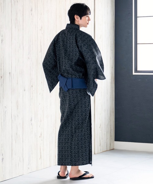浴衣 「メンズ浴衣/選べる4タイプ」浴衣・角帯・雪駄 3点セット「粋夏浴衣」 メンズ_21