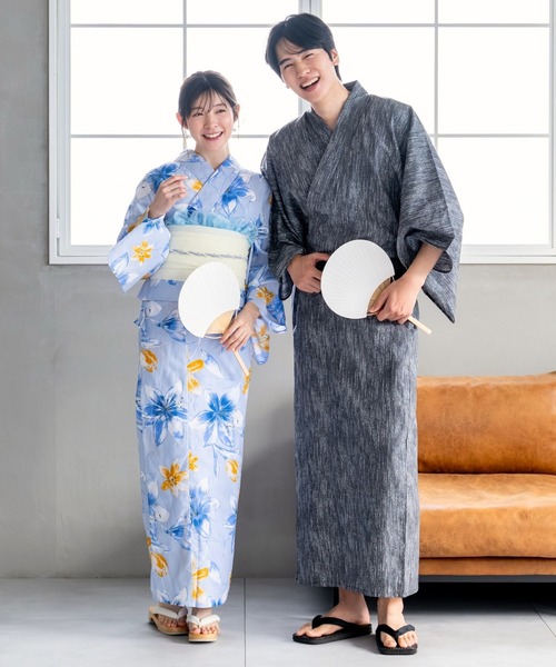 浴衣 「メンズ浴衣/選べる4タイプ」浴衣・角帯・雪駄 3点セット「粋夏浴衣」 メンズ_11