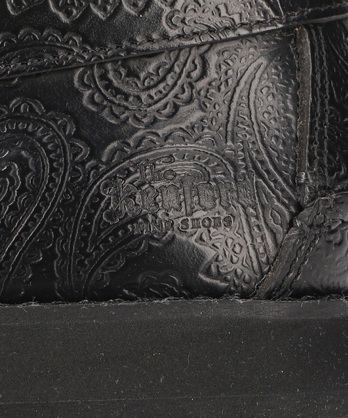 ローファー (The Kenford Fineshoes)TANK SOLE LOAFERSBLACK PAISLEY レディースの画像
