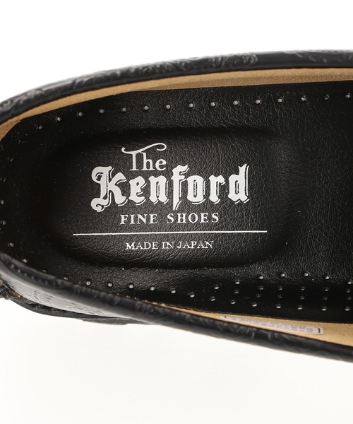 ローファー (The Kenford Fineshoes)TANK SOLE LOAFERSBLACK PAISLEY レディースの画像