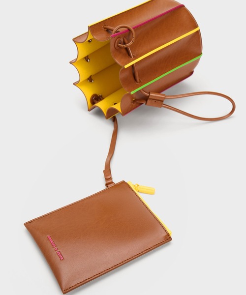 「CHARLES & KEITH」 ショルダーバッグ S オフホワイト レディース_画像4