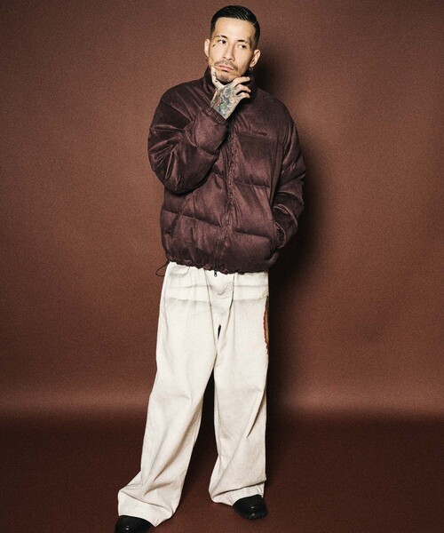 Subciety（サブサエティ） ブルゾン アウター Faux suede puffer