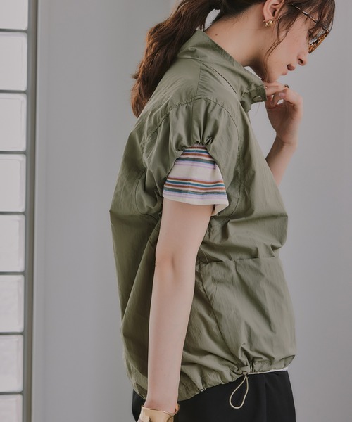 210nouve（トゥージュヌーヴ） ベスト ジレ スタンドカラー ナイロン