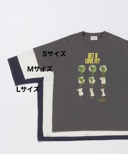 「PBLIM」 7分袖カットソー LARGE オフホワイト レディース_画像6