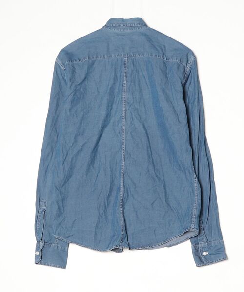 Frank & Eileen 長袖シャツ Frank&Eileen（フランクアンドアイリーン） 長袖シャツ X-SMALL ブルー
