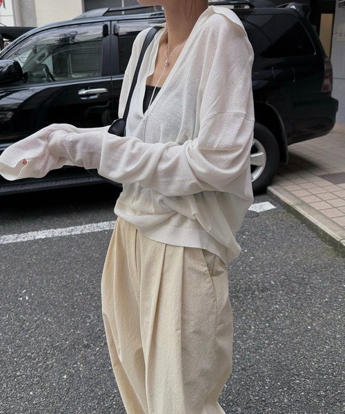 nananamoe（ナナナモエ） ワイドパンツ スラックス パンツ tuck wide